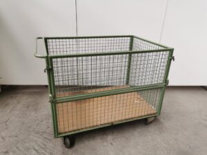 Rollwagen Lagerwagen Transportwagen Gitter mit Klappe
