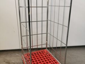 Rollbehälter mit Seitengitter 3-seitig verzinkt