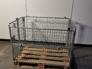 Aufsatzgitter Palettengitter silber zusammenfaltbar mit Klappe